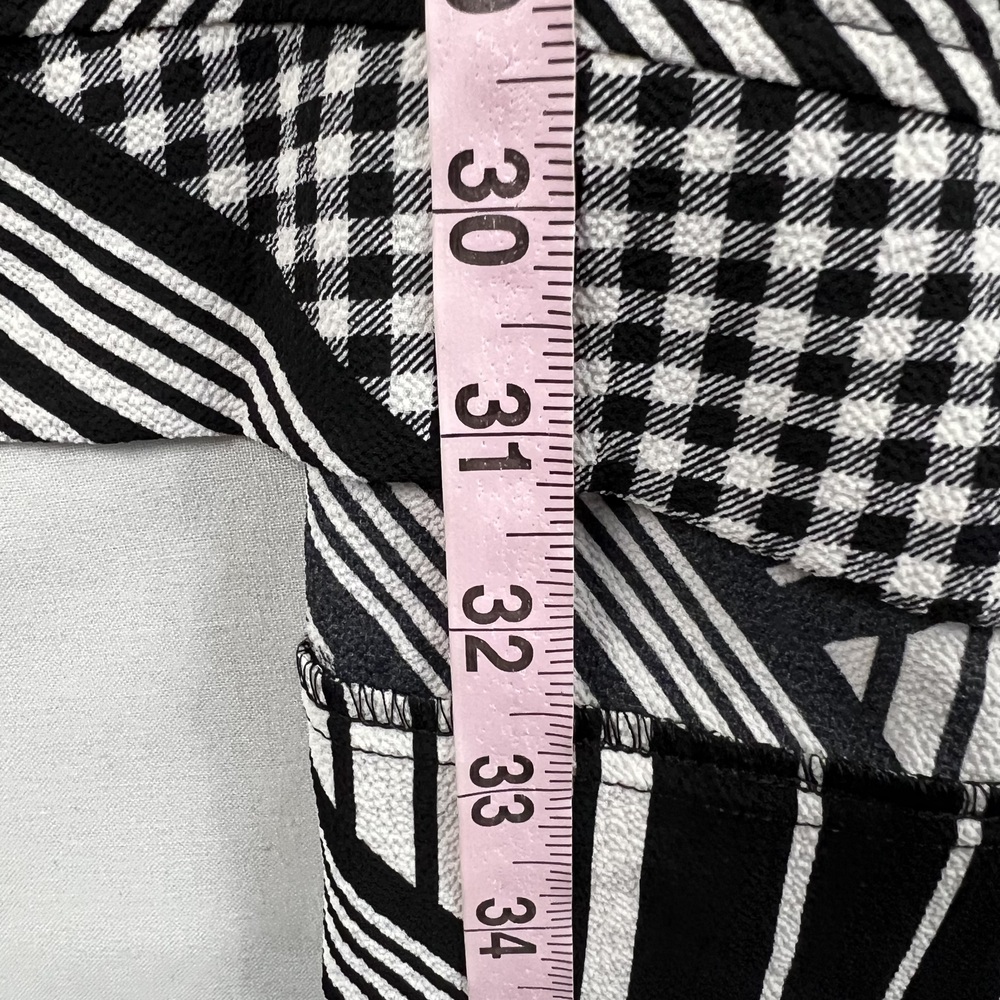 Kiyonna Kimono Womens 2X Cardigan Black White Checked Stripe Artsy - Picture 3 of 15